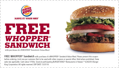 burger king coupons free